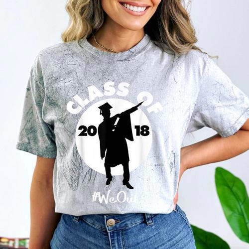 Class Of 2018 Dabbing Graduations Shirt-High School Grad Tee Comfort Color Blast T-Shirt - Best Gift Smart