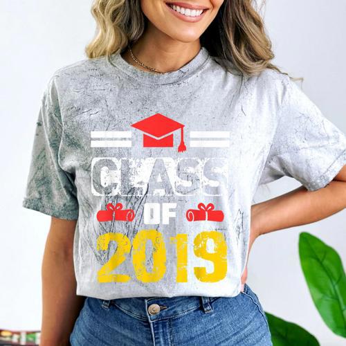 Class Of 2019 Graduation Senior High School College Comfort Color Blast T-Shirt - Best Gift Smart