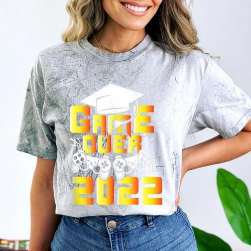 Class Of 2022 Graduation Gamer Video Console Graduate Class Comfort Color Blast T-Shirt - Best Gift Smart
