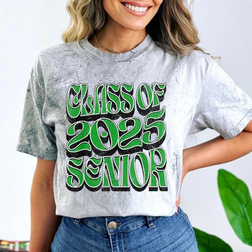 Class Of 2025 Senior Green Student Graduation Comfort Color Blast T-Shirt - Best Gift Smart
