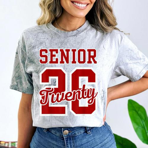 Class Of 2026 Senior 2026 Senior Twenty 26 Graduation Men Comfort Color Blast T-Shirt - Best Gift Smart