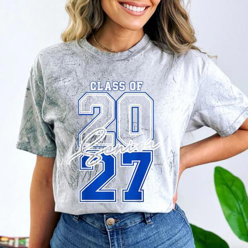 Class Of 2027 Senior 2027 Graduation Comfort Color Blast T-Shirt - Best Gift Smart