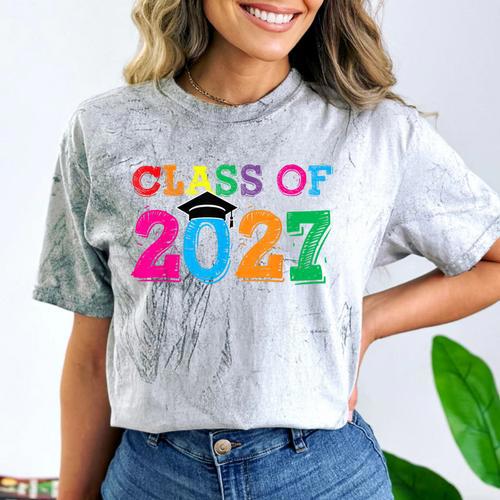 Class Of 2027 Shirt For Boys And Girls Fun 2027 Graduation Comfort Color Blast T-Shirt - Best Gift Smart