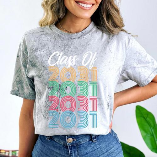 Class Of 2031 Kindergarten Graduation T Shirt Comfort Color Blast T-Shirt - Best Gift Smart