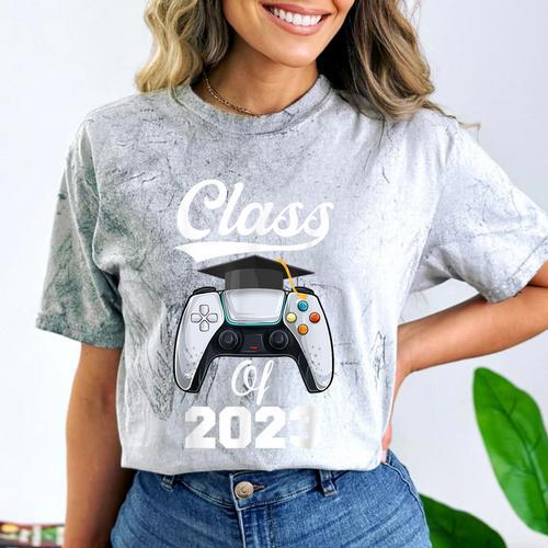 Class Of Gamer 2023 Shirt Graduation Game Boy Graduate Comfort Color Blast T-Shirt - Best Gift Smart