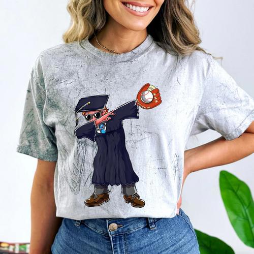 Cute Dabbing Kid Elementary School Graduation Baseball Comfort Color Blast T-Shirt - Best Gift Smart
