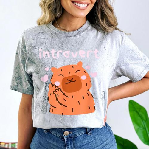 Cute Introvert Graphic Tee Comfort Color Blast T-Shirt - Raresse