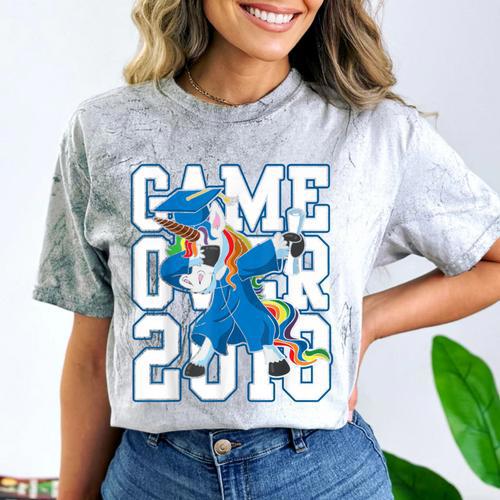 Dabbing Graduation Class Of 2018 T Shirt Unicorn Dab Comfort Color Blast T-Shirt - Best Gift Smart
