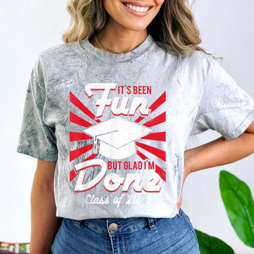 Im Done Graduating Class Of 2019 School Graduation T Shirt Comfort Color Blast T-Shirt - Best Gift Smart