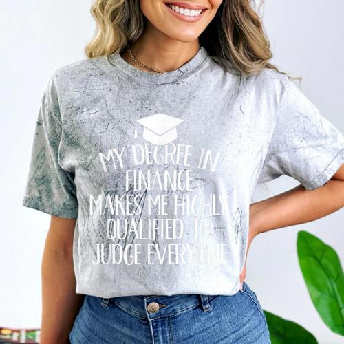 Finance Major Graduation Comfort Color Blast T-Shirt - Best Gift Smart