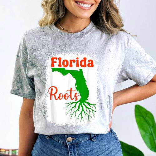 Florida Roots Florida Nostalgia Comfort Color Blast T-Shirt - Figerry