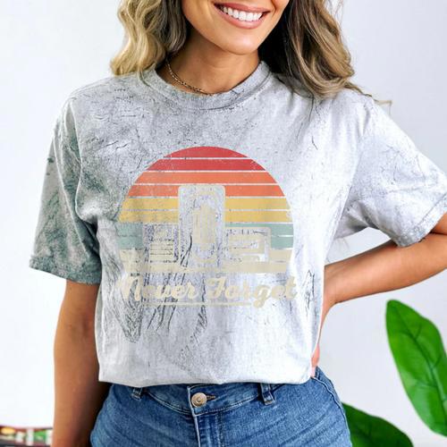 Never Forget Retro Nostalgia Vintage Cassette Comfort Color Blast T-Shirt - Figerry