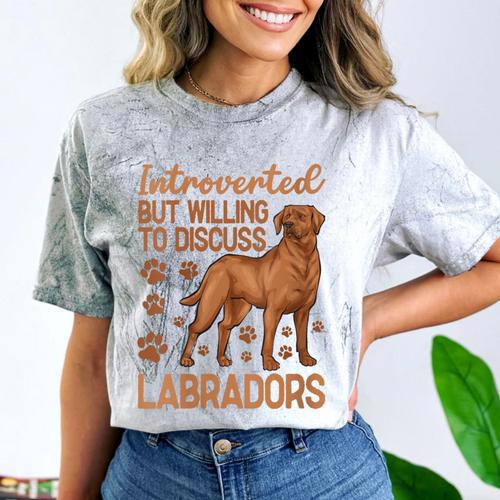 Fox Red Labrador Retriever Introvert Foxred Lab Comfort Color Blast T-Shirt - Raresse