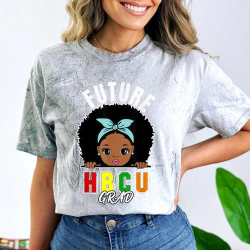 Future HBCU Grad Girl Graduation Historically College Comfort Color Blast T-Shirt - Best Gift Smart
