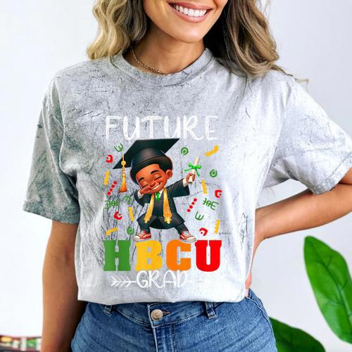 Future HBCU Grad History Boy Graduation HBCU Kids Comfort Color Blast T-Shirt - Best Gift Smart