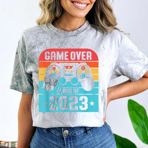 Game Over Class Of 2023 Shirt Students Graduation Comfort Color Blast T-Shirt - Best Gift Smart