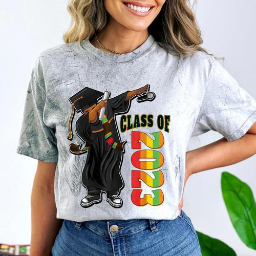 Grads Senior Class Of 2023 Graduation Decoration Stole Comfort Color Blast T-Shirt - Best Gift Smart
