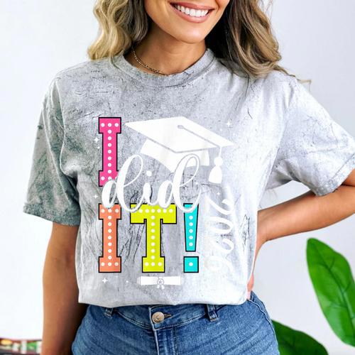 I Did It Graduation 2026 Graduate Class Of 2025 Senior 26 Comfort Color Blast T-Shirt - Best Gift Smart