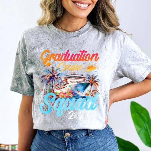 Graduation Cruise Squad 2026 Cruising Graduation Comfort Color Blast T-Shirt - Best Gift Smart
