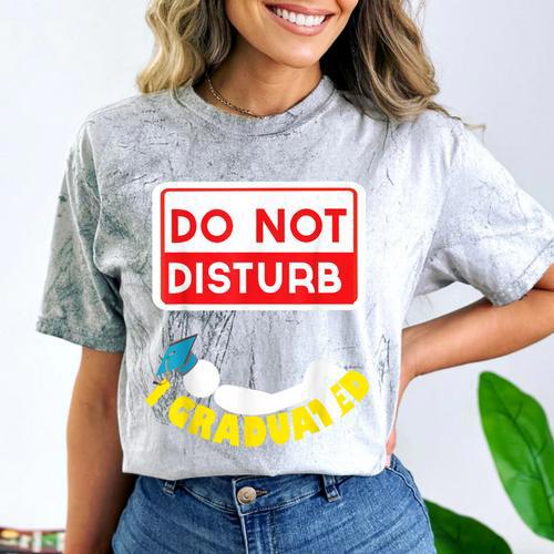 Graduation Shirt High School And College Sleepy Graduates Comfort Color Blast T-Shirt - Best Gift Smart