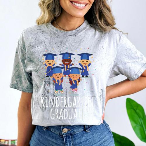 Graduation Shirt Kindergarten Graduate Tshirt Comfort Color Blast T-Shirt - Best Gift Smart