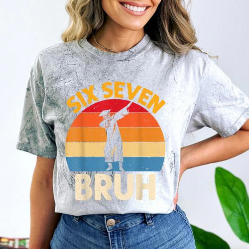 Graduation Six Seven Bruh Dabbing 67 Meme 6 7 Boys Kids Comfort Color Blast T-Shirt - Best Gift Smart