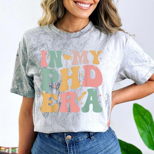 Groovy In My Phd Era Doctorate Graduation Comfort Color Blast T-Shirt - Best Gift Smart