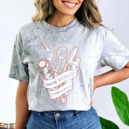 Hairdresser Gift Idea Graduation Tattoo Craft Hairstylist Comfort Color Blast T-Shirt - Best Gift Smart