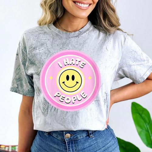 I Hate People Saying For Introverts Comfort Color Blast T-Shirt - Raresse