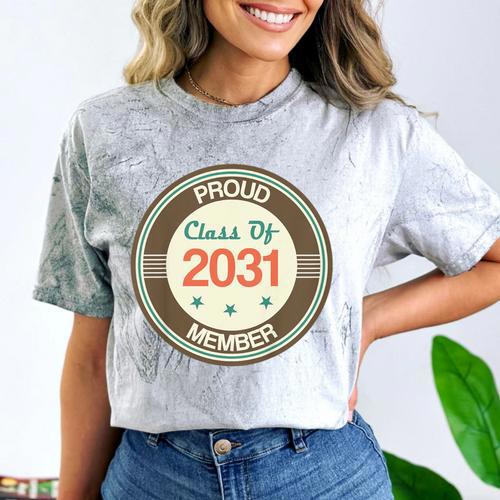 Kids Class Of 2031 Shirt Back To School Future Graduation Comfort Color Blast T-Shirt - Best Gift Smart