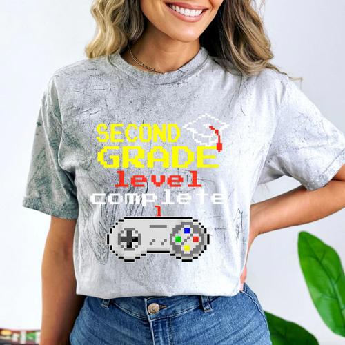 Kids Second Grade Graduation Video Game Shirt Comfort Color Blast T-Shirt - Best Gift Smart