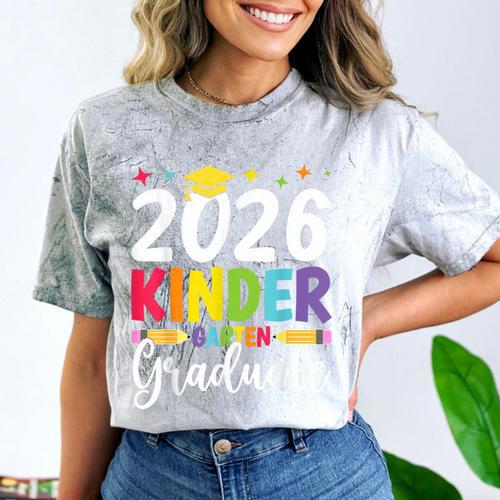 Kindergarten Graduate 2026 Preschool Graduation Kid Boy Girl Comfort Color Blast T-Shirt - Best Gift Smart