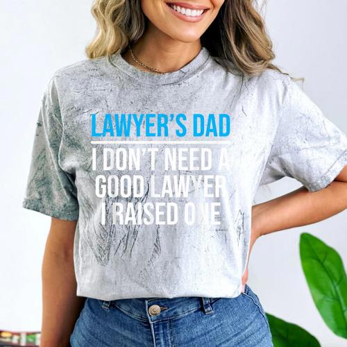 Lawyer's Dad Father Law School Graduation Comfort Color Blast T-Shirt - Best Gift Smart