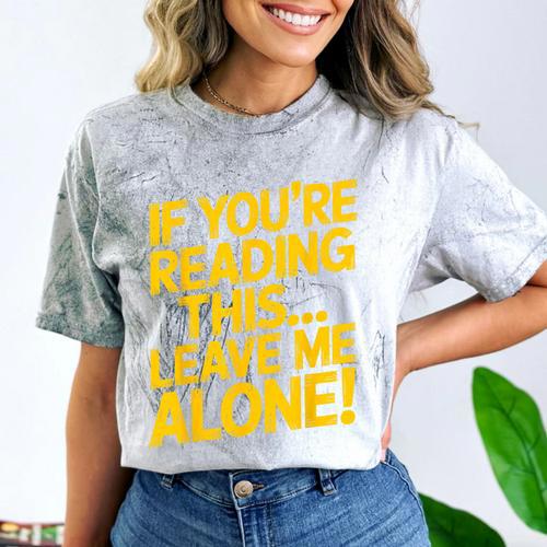 Leave Me Alone – Sarcastic Saying For Introverts Comfort Color Blast T-Shirt - Raresse