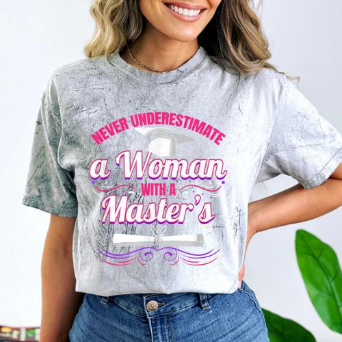 Master University Degree Master Graduation Party Girl Comfort Color Blast T-Shirt - Best Gift Smart