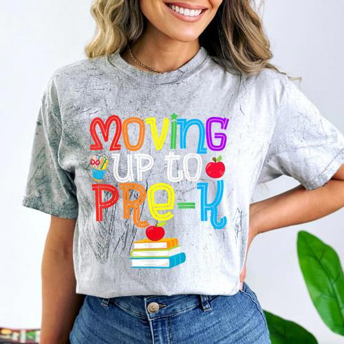 Moving Up To Pre-K Teacher Student Kid Graduation T-Shirt Comfort Color Blast T-Shirt - Best Gift Smart