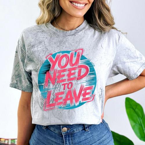 You Need To Leave Introvert Mood Space Comfort Color Blast T-Shirt - Raresse