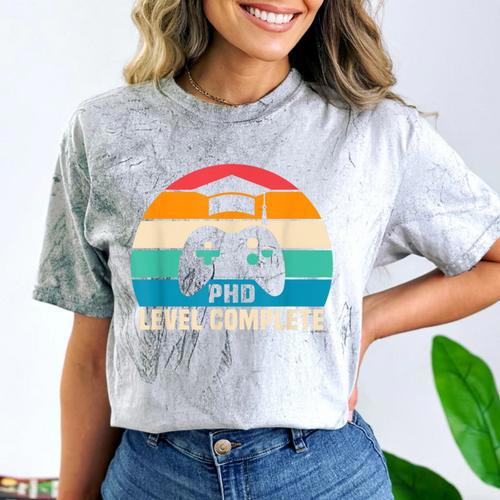 PhD Level Complete Graduation Doctorate In Philosophy Comfort Color Blast T-Shirt - Best Gift Smart