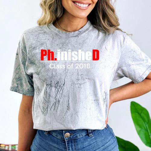 Phinished PhD Graduation T-Shirt For Men And Women Comfort Color Blast T-Shirt - Best Gift Smart