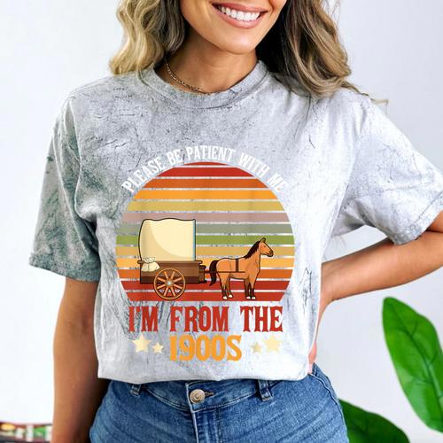 Please Be Patient With Me I'm From The 1900s Cool Dad Comfort Color Blast T-Shirt - Figerry