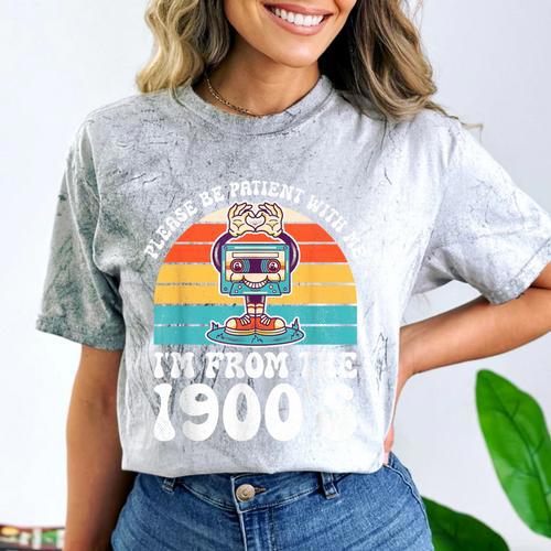 Please Be Patient With Me I'm From The 1900s Kawaii Comfort Color Blast T-Shirt - Figerry