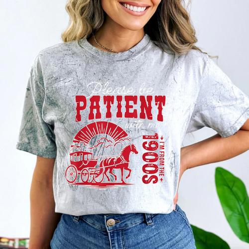 Please Be Patient I'm From The 1900s Retro Gen X Millenn Comfort Color Blast T-Shirt - Figerry