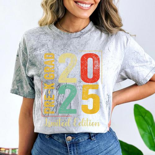 Pre-K Grad 2025 Pre-K Kids Prek Graduation Comfort Color Blast T-Shirt - Best Gift Smart