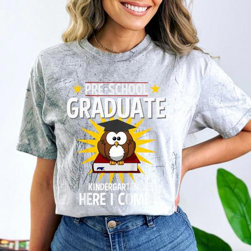 Pre K Graduation Shirt 2019 PreSchool Graduate Toddler Comfort Color Blast T-Shirt - Best Gift Smart