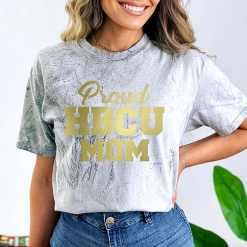 Proud HBCU Mom Graduation College Comfort Color Blast T-Shirt - Best Gift Smart