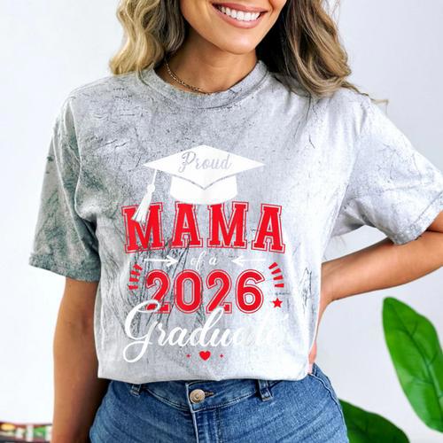Proud Mama Of a Class Of 2026 Graduate For Graduation Comfort Color Blast T-Shirt - Best Gift Smart