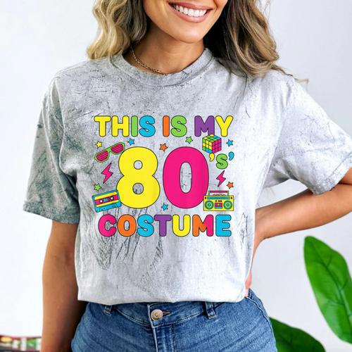 Retro 80's Costume 80s Nostalgia Party Comfort Color Blast T-Shirt - Figerry
