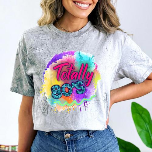 Totally 80's Tie Dye Retro Vibes 1980s Style Nostalgia Comfort Color Blast T-Shirt - Figerry