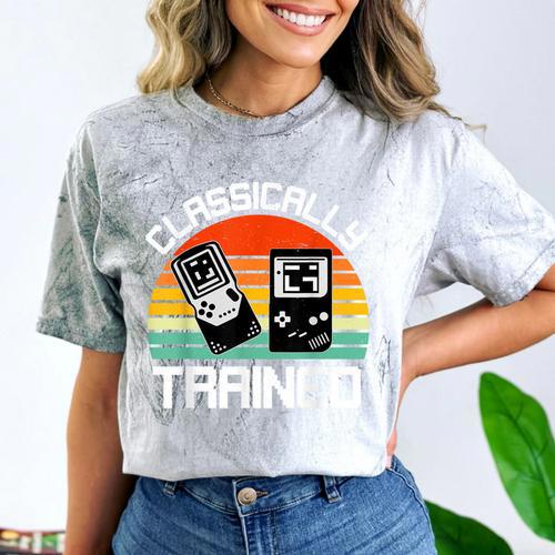 Vintage Retro Classically Trained Video Game 90s Nostalgia Comfort Color Blast T-Shirt - Figerry