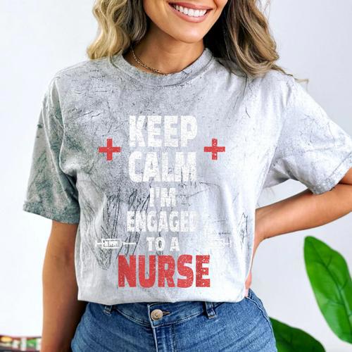 Xmas Nurse Graduation Keep Calm I'm Almost A Nurse Comfort Color Blast T-Shirt - Best Gift Smart
